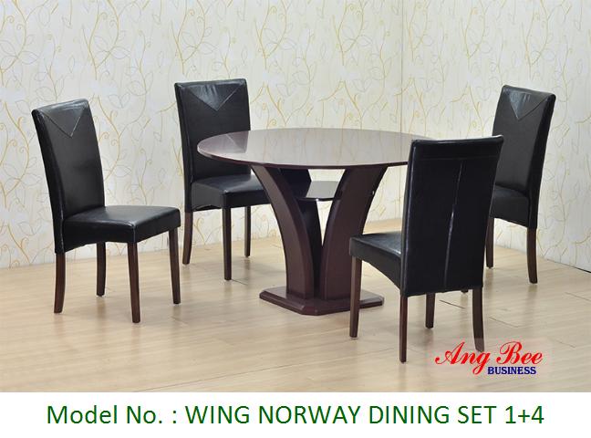 WING NORWAY DINING SET 1+4